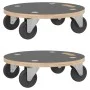 2 round supports with wheels Ø38x11.5 cm by vidaXL, Loading platforms and pallets - Ref: Foro24-154892, Price: 46,95 €, Disco...
