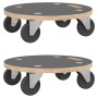 2 round supports with wheels Ø38x11.5 cm by vidaXL, Loading platforms and pallets - Ref: Foro24-154892, Price: 54,16 €, Disco...