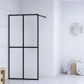 Frosted tempered glass shower screen 140x195 cm by vidaXL, Shower walls and screens - Ref: Foro24-145693, Price: 183,33 €, Di...