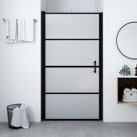 Duschtür aus gehärtetem Glas schwarz 100x178 cm von vidaXL, Duschtüren - Ref: Foro24-146663, Preis: 204,84 €, Rabatt: %