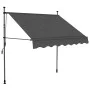 Retractable manual awning with anthracite gray LED 150 cm by vidaXL, Awnings - Ref: Foro24-145863, Price: 74,56 €, Discount: %