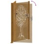 Puerta de jardín acero corten diseño árbol 105x205 cm