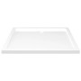 Plato de ducha rectangular blanco ABS 80x90 cm