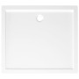 Plato de ducha rectangular blanco ABS 80x90 cm