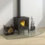 Glass plate for fireplace 120x60 cm by vidaXL, Glass - Ref: Foro24-324156, Price: 62,09 €, Discount: %
