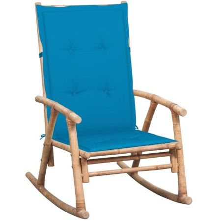 Rocking chair with bamboo cushion by vidaXL, Garden chairs - Ref: Foro24-3063907, Price: 141,65 €, Discount: %