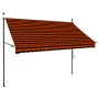 Manuell einziehbare Markise mit orangefarbener und brauner LED 250 cm von vidaXL, Markisen - Ref: Foro24-145879, Preis: 74,52...
