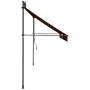 Manual retractable awning with orange and brown LED 350 cm by vidaXL, Awnings - Ref: Foro24-145881, Price: 103,70 €, Discount: %