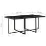 Set comedor de jardín 11 piezas y cojines ratán sintético negro de vidaXL, Conjuntos de jardín - Ref: Foro24-46379, Precio: 9...