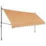 Manuell einfahrbare Markise mit gelber und blauer LED 350 cm von vidaXL, Markisen - Ref: Foro24-145853, Preis: 99,74 €, Rabat...