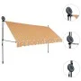 Manuell einfahrbare Markise mit gelber und blauer LED 350 cm von vidaXL, Markisen - Ref: Foro24-145853, Preis: 99,74 €, Rabat...