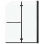 Faltduschwand 2 Paneele ESG schwarz 95x140 cm von vidaXL, Duschtüren - Ref: Foro24-147193, Preis: 128,08 €, Rabatt: %