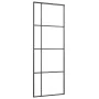ESG Schiebetür Glas und schwarzes Aluminium 76x205cm von vidaXL, Türen für zu Hause - Ref: Foro24-151678, Preis: 149,81 €, Ra...