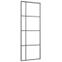 ESG Schiebetür Glas und schwarzes Aluminium 76x205cm von vidaXL, Türen für zu Hause - Ref: Foro24-151678, Preis: 152,25 €, Ra...