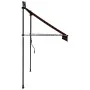Manual retractable awning with orange and brown LED 200 cm by vidaXL, Awnings - Ref: Foro24-145878, Price: 103,30 €, Discount: %