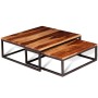 Stackable coffee tables 2 units solid sheesham wood by vidaXL, Coffee table - Ref: Foro24-243961, Price: 114,73 €, Discount: %