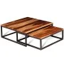 Stapelbare Couchtische 2 Einheiten aus massivem Palisanderholz von vidaXL, Couchtisch - Ref: Foro24-243961, Preis: 113,89 €, ...
