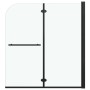 Faltbare Duschwand 2 Paneele ESG schwarz 120x140 cm von vidaXL, Duschtüren - Ref: Foro24-147194, Preis: 140,31 €, Rabatt: %