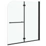 Faltbare Duschwand 2 Paneele ESG schwarz 120x140 cm von vidaXL, Duschtüren - Ref: Foro24-147194, Preis: 140,31 €, Rabatt: %