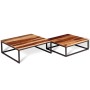 Stackable coffee tables 2 units solid sheesham wood by vidaXL, Coffee table - Ref: Foro24-243961, Price: 114,73 €, Discount: %
