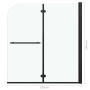Faltbare Duschwand 2 Paneele ESG schwarz 120x140 cm von vidaXL, Duschtüren - Ref: Foro24-147194, Preis: 140,31 €, Rabatt: %
