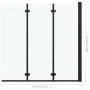 Mampara de ducha plegable 3 paneles ESG 130x138 cm negro de vidaXL, Puertas de ducha - Ref: Foro24-147191, Precio: 153,86 €, ...
