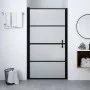 Black Frosted Tempered Glass Shower Door 91x195cm by vidaXL, shower doors - Ref: Foro24-146662, Price: 203,23 €, Discount: %