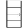 Black Frosted Tempered Glass Shower Door 91x195cm by vidaXL, shower doors - Ref: Foro24-146662, Price: 203,23 €, Discount: %