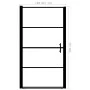 Black Frosted Tempered Glass Shower Door 91x195cm by vidaXL, shower doors - Ref: Foro24-146662, Price: 203,23 €, Discount: %
