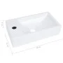 Lavabo SMC blanco 400x220x90 mm de vidaXL, Lavabos - Ref: Foro24-146513, Precio: 64,55 €, Descuento: %