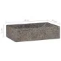 Gray marble sink with gloss 45x30x12 cm by vidaXL, Sinks - Ref: Foro24-149156, Price: 124,11 €, Discount: %