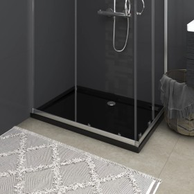 Rectangular black ABS shower tray 80x110 cm by vidaXL, Shower trays - Ref: Foro24-148918, Price: 121,01 €, Discount: %
