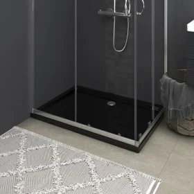 Rectangular black ABS shower tray 80x110 cm by vidaXL, Shower trays - Ref: Foro24-148918, Price: 123,52 €, Discount: %