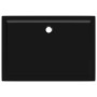 Plato de ducha rectangular negro ABS 80x110 cm