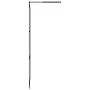 Accessible shower screen made of transparent black tempered glass, 115x195cm. by vidaXL, Shower walls and screens - Ref: Foro...