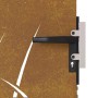 Puerta de jardín acero corten diseño hierba 85x100 cm
