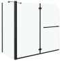 ESG schwarze faltbare Duschwand 120x68x130 cm von vidaXL, Duschtüren - Ref: Foro24-147190, Preis: 210,29 €, Rabatt: %