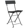 Folding 3-piece synthetic black rattan bistro set by vidaXL, Garden sets - Ref: Foro24-319989, Price: 131,93 €, Discount: %