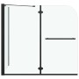 ESG schwarze faltbare Duschwand 120x68x130 cm von vidaXL, Duschtüren - Ref: Foro24-147190, Preis: 210,29 €, Rabatt: %