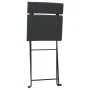Folding 3-piece synthetic black rattan bistro set by vidaXL, Garden sets - Ref: Foro24-319989, Price: 131,93 €, Discount: %