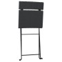 Juego bistró plegable 3 piezas ratán sintético negro de vidaXL, Conjuntos de jardín - Ref: Foro24-319989, Precio: 116,00 €, D...