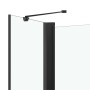 ESG schwarze faltbare Duschwand 120x68x130 cm von vidaXL, Duschtüren - Ref: Foro24-147190, Preis: 210,29 €, Rabatt: %