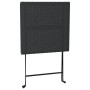 Juego bistró plegable 3 piezas ratán sintético negro de vidaXL, Conjuntos de jardín - Ref: Foro24-319989, Precio: 116,00 €, D...