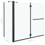 ESG schwarze faltbare Duschwand 120x68x130 cm von vidaXL, Duschtüren - Ref: Foro24-147190, Preis: 210,29 €, Rabatt: %
