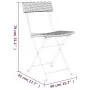 Folding 3-piece synthetic black rattan bistro set by vidaXL, Garden sets - Ref: Foro24-319989, Price: 131,93 €, Discount: %