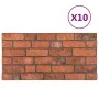 3D Wall Panels Brick Design 10 pcs EPS Terracotta by vidaXL, Wall covering - Ref: Foro24-149580, Price: 195,75 €, Discount: %