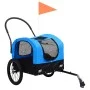 Pet Fahrradanhänger Kinderwagen 2 in 1 Blau Schwarz von vidaXL, Kinderwagen für Haustiere - Ref: Foro24-92438, Preis: 116,09 ...