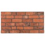 Paneles de pared 3D diseño de ladrillo 10 uds EPS terracota