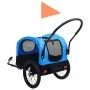 Pet Fahrradanhänger Kinderwagen 2 in 1 Blau Schwarz von vidaXL, Kinderwagen für Haustiere - Ref: Foro24-92438, Preis: 116,09 ...