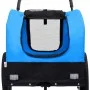 Pet Fahrradanhänger Kinderwagen 2 in 1 Blau Schwarz von vidaXL, Kinderwagen für Haustiere - Ref: Foro24-92438, Preis: 116,09 ...